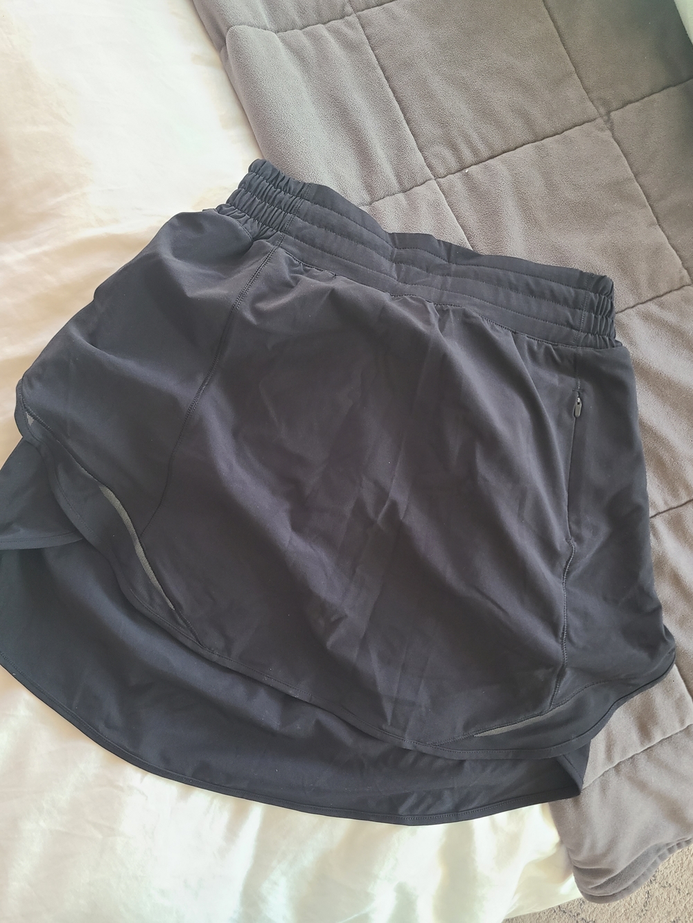 lululemon athletica Black Athletic Skirt with Built-in Shorts